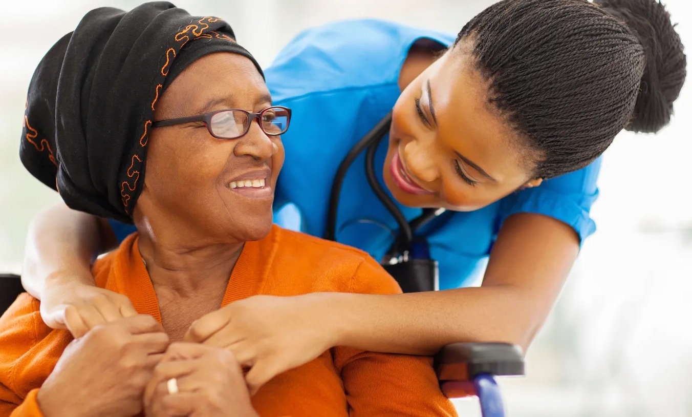 Caregiver offering support and empathy